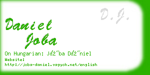 daniel joba business card